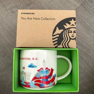 New Starbucks You Are Here Ceramic 14oz Mug Cup WASHINGTON DC